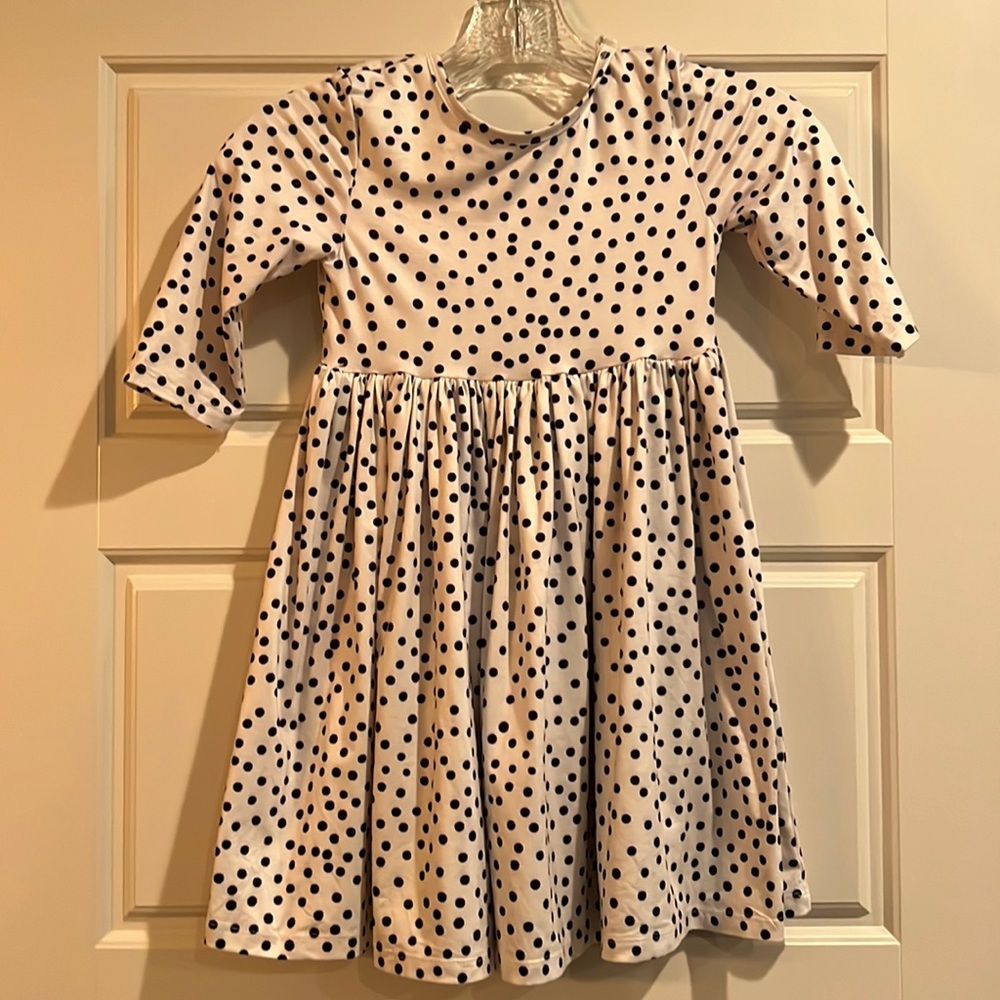 Mila & Rose Polka Dot Twirl Dress - 3/4 Sleeve - Size 5/6